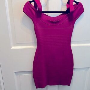SALE! Guess Raspberry Bandage Dress with Open Back